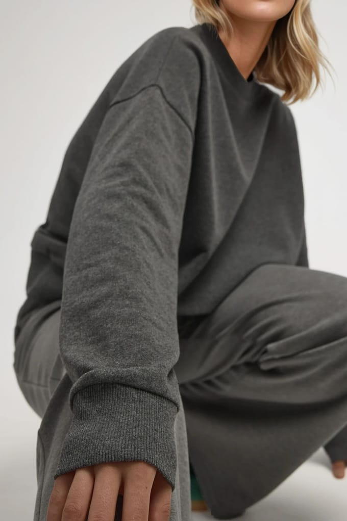 Oversized Crewneck Basis Sweatshirt