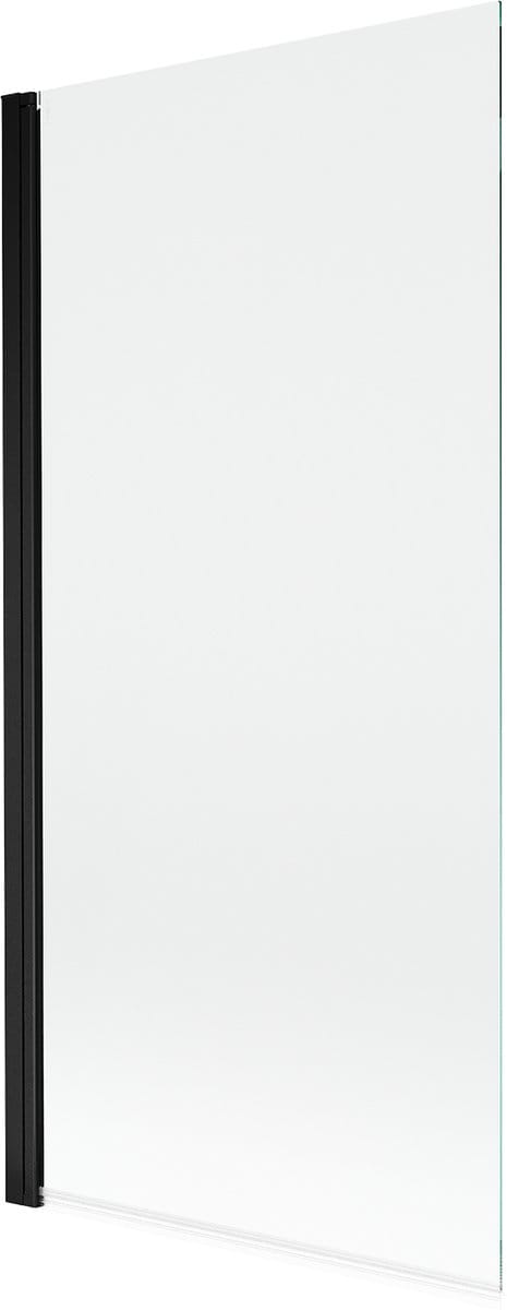 Mexen Mist badwand 1-deurs 90 x 150 , transparant, zwart - 8A9-090-001-70-00