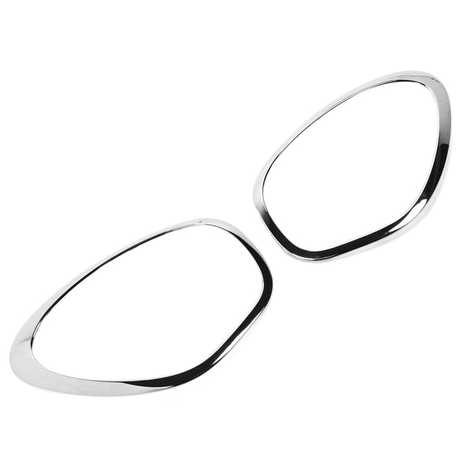 2 stuks Koplamp Ring Trimrand ABS Chroom Links Rechts Krasbestendig Vervanging voor Cooper R60 white