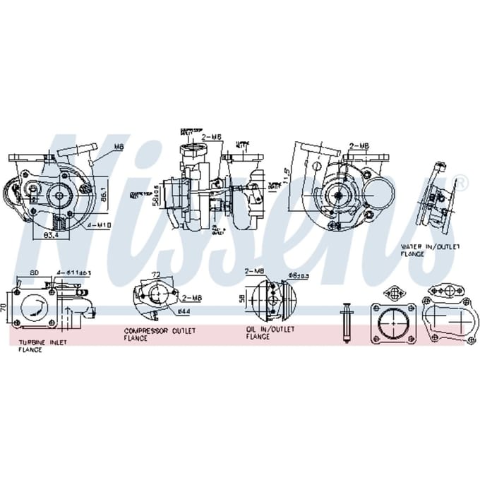 Supercharger, drukvulling NISSENS 93613