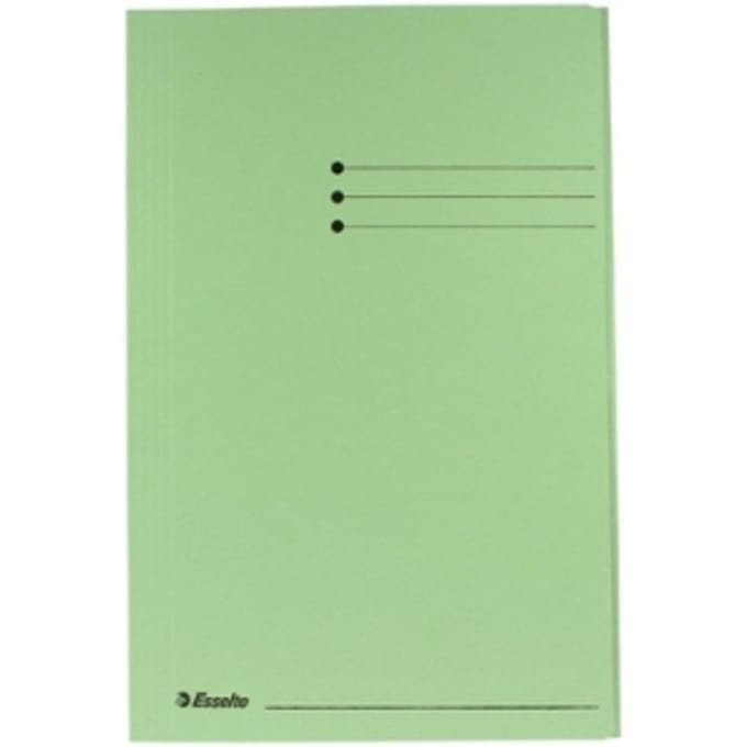 Esselte Manilla 3-klepsmap - folio - 50 stuks - Groen