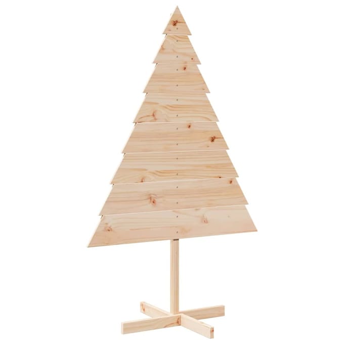 vidaXL - Kerstdecoratie - kerstboom - 150 - cm - massief - hout