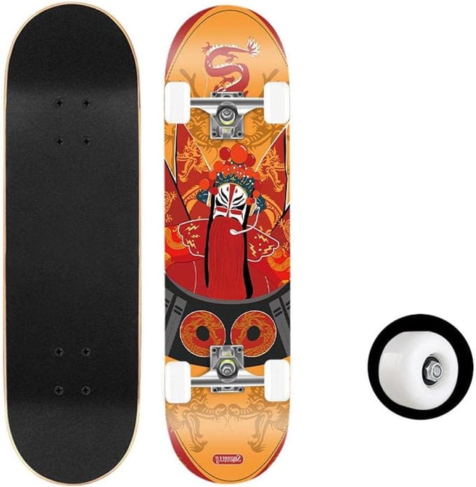 Skateboard - Trick Longboard - Buiten Sporten - Dubbele Kick Deck - 80x20 cm - Gekleurd