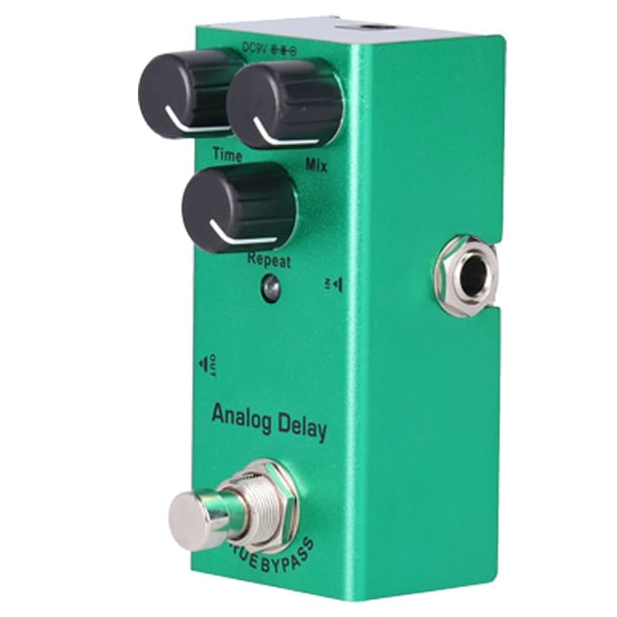 Gitaareffectpedaal Mini True Bypass Analoge Delay Draagbaar Aluminiumlegering DC 9V JDF‑10 black