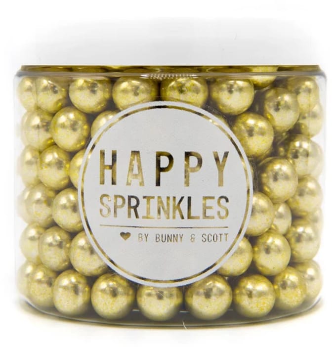 Gold Metallic Choco Middel Happy Sprinkles