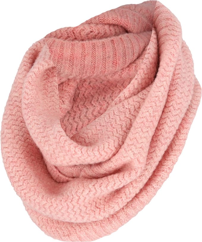 Meisjes Colsjaal Nekwarmer Effen Roze. Maat: