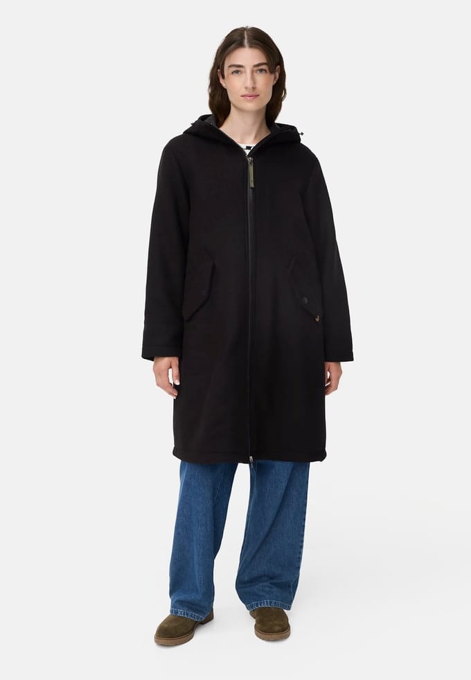 camel active Parka met reflecterende details - Maat womenswear-44 - Donkerblauw