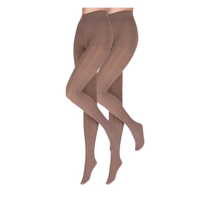 Sarlini - Dames kabel - Modal panty - 2-Pak - Bruin / S/M