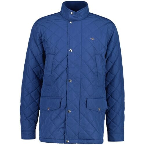 Gant Quilted Windcheater Mid-Length Jacket Vintage Blue / male