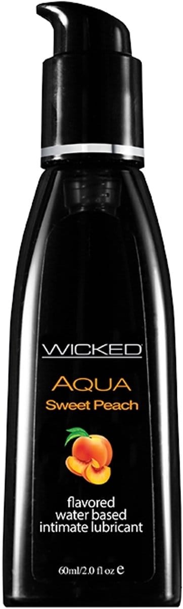 Wicked - Aqua glijmiddel perzik smaak 60 ml  - 60ml