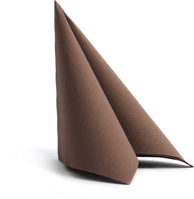 Servetten 38x38cm 50/1 - BROWN (970)