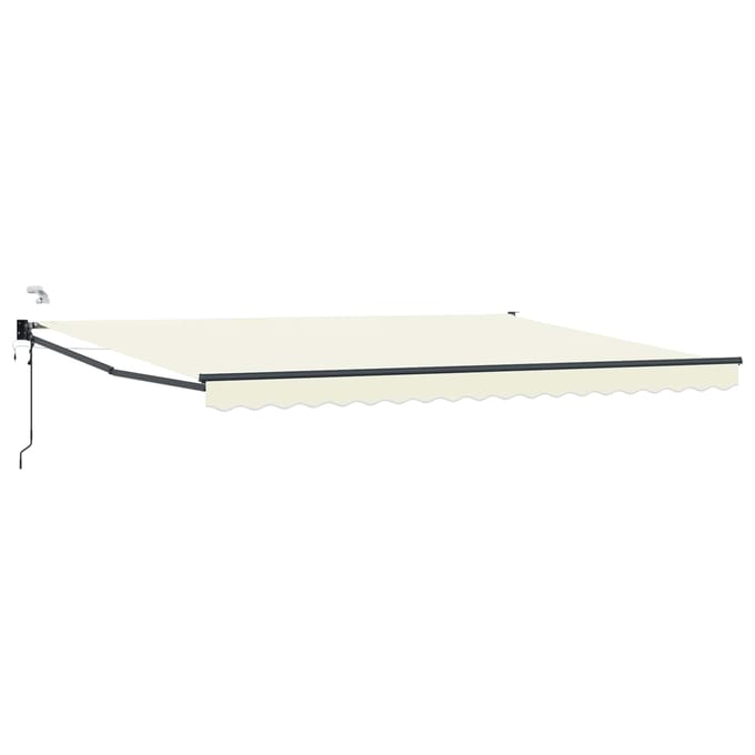 vidaXL - Elektrisch - Uitschuifbare - Zonneluifel - Crème - 4,5 - × - 3 - m