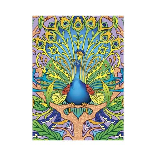 Art Nouveau Peacock Notebook - Marty Noble