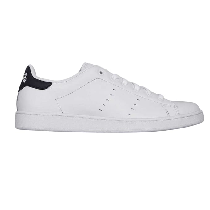 Lonsdale Heren Leyton Leren Sneakers (Wit/Marineblauw)