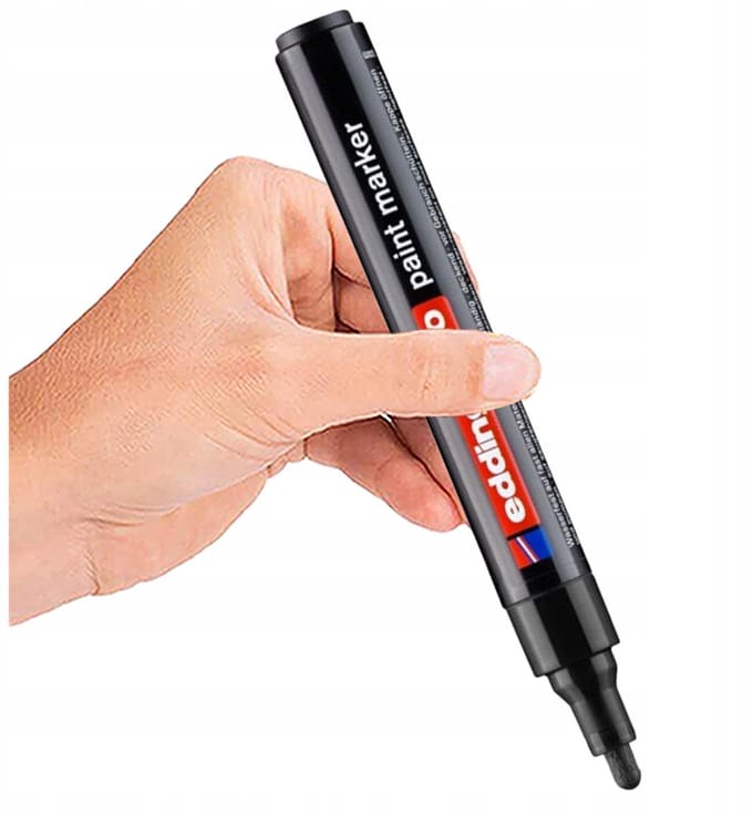 Edding 790 Lakmarker Zwart Permanent Oliebasis 2-3mm