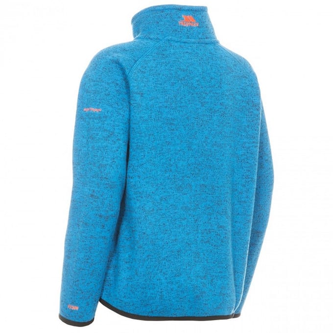 Trespass Childrens Boys Mario Full Zip Fleece Jacket (Blauwe mergel)
