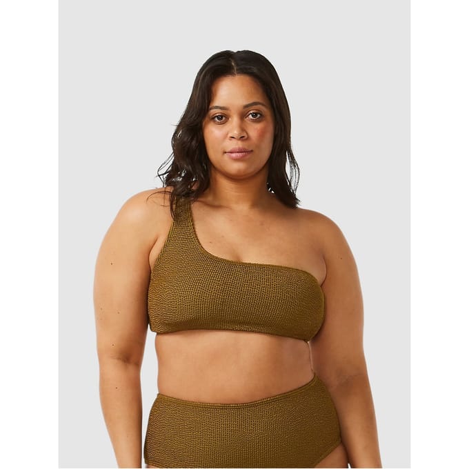 Rip Curl Sunshine One Shoulder Top Bikini Top groen