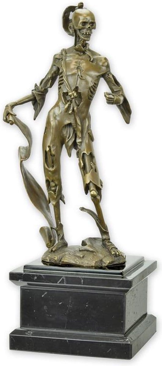 EEN BRONZEN BEELD VAN MEMENTO MORI