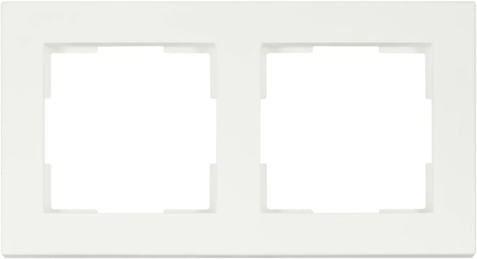 ION Industries - Afdekraam - V1 - 2-voudig - verticaal/horizontaal - 156 x 85 x 11 mm - mat wit