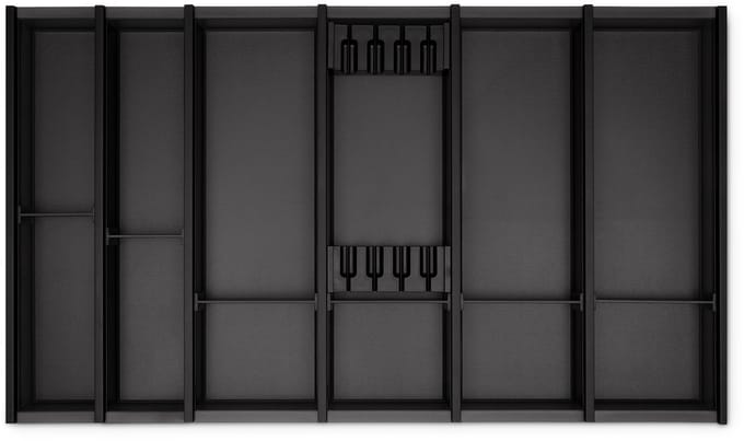 Cuisio Bestekbak 900 mm Translucent-anthraciet voor Legrabox 473 mm