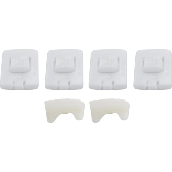 Kit de 6 pièces de clips de siège, guide de coulisse, clips de coulisse de ceinture de sécurité, curseur de guidage de siège, remplacement pour VW Golf blanc