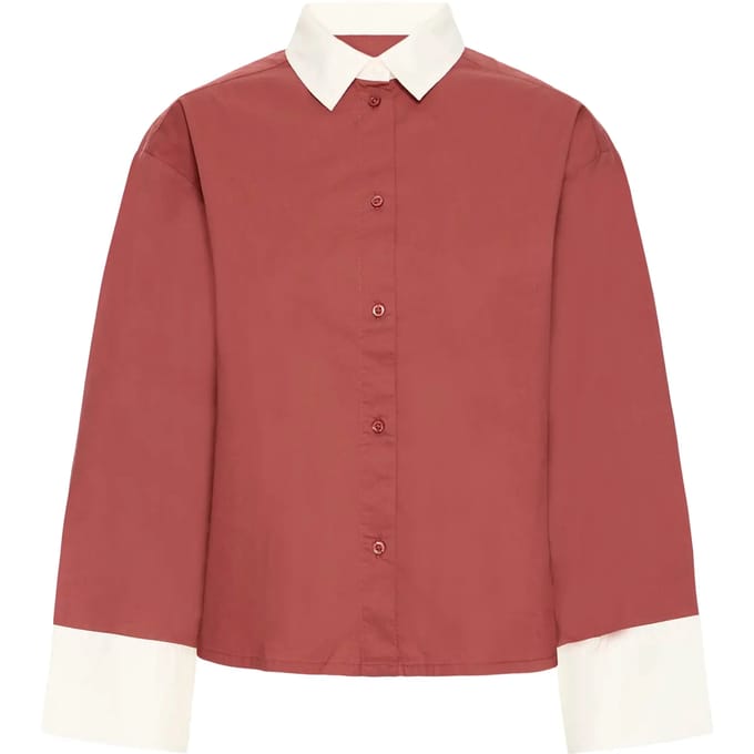 Ichi IHCIZA SH Dames Blouse - Cowhide