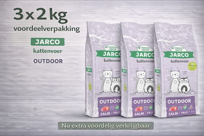 Jarco Premium Cat Vers Outdoor - 3x 2kg Voordeelverpakking