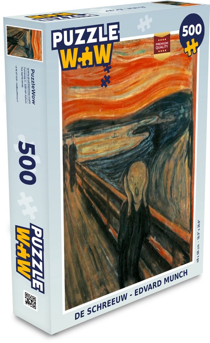 Puzzel De schreeuw - Edvard Munch - Legpuzzel - Puzzel 500 stukjes