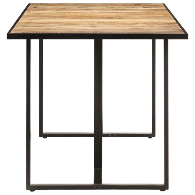 vidaXL - Eettafel - 180 - cm - ruw - mangohout
