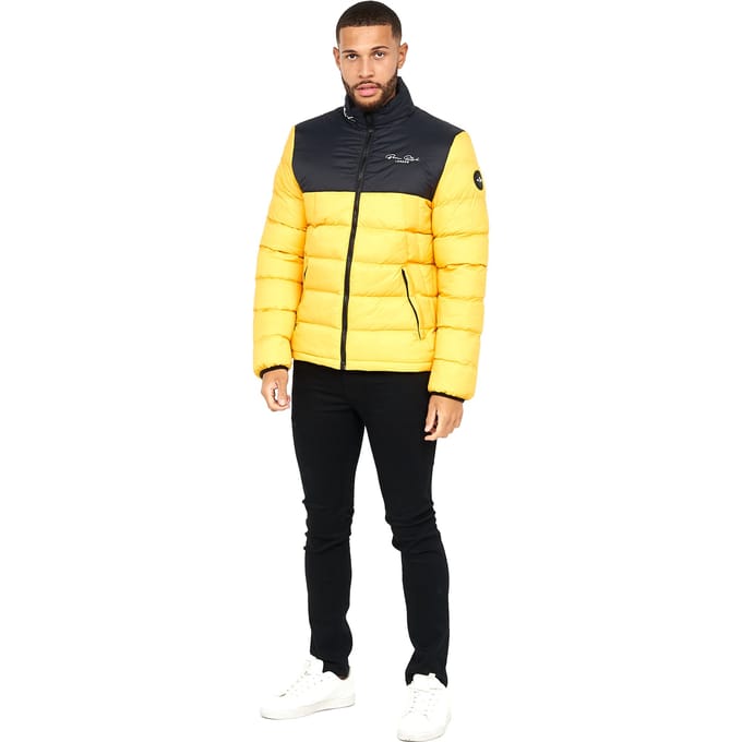 Born Rich Heren Lyden Oversized Puffer Jacket (Geel)