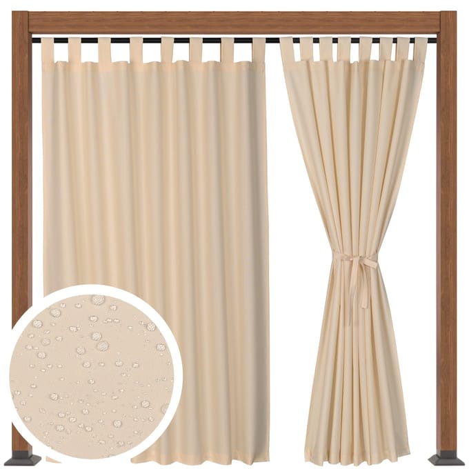 Waterdicht Terrasscherm Ecru 155x190 cm - UV-bestendig & Winddicht