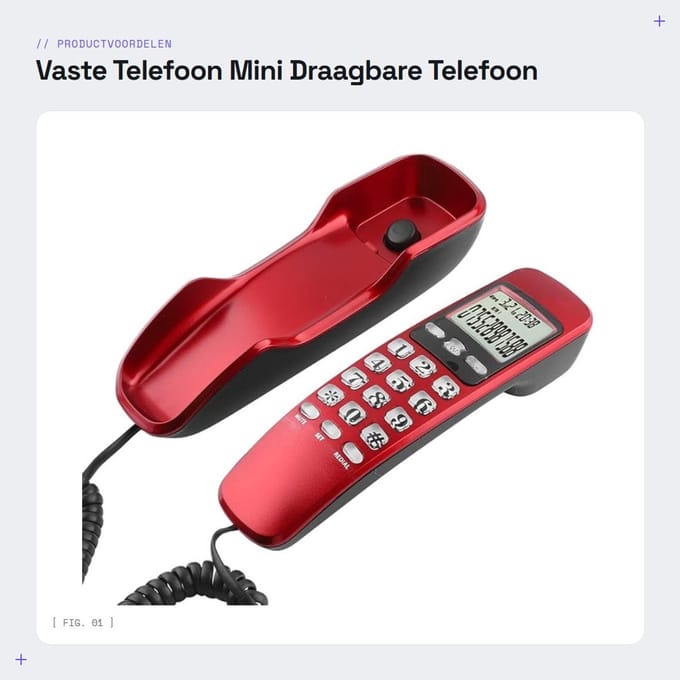 Multifunctionele bureautelefoon met grote knop van DailyGoods