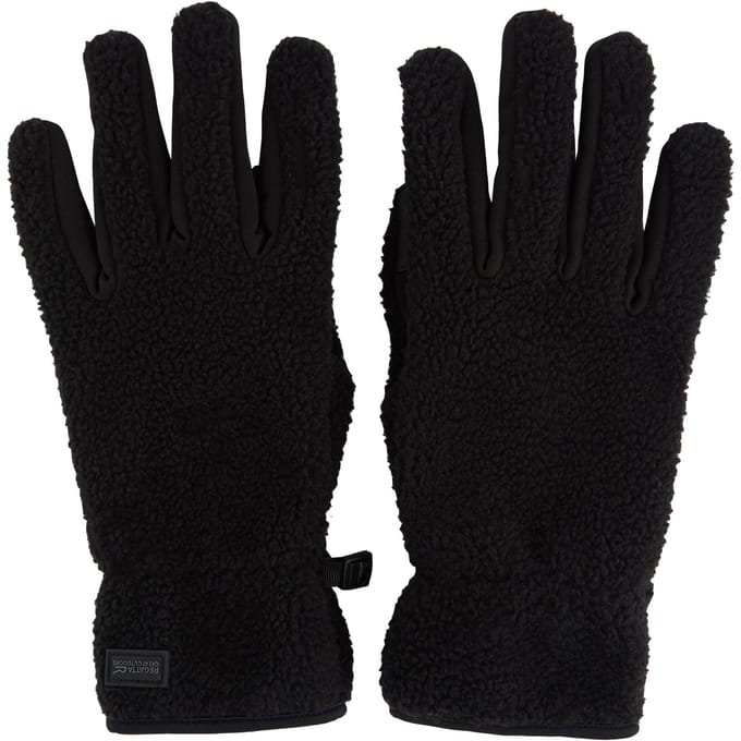 Regatta Unisex Volwassen Tech Touchscreen Borg Logo Winterhandschoenen (Zwart)