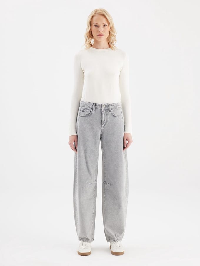 COJ - Clara - Balloon Fit Jeans - Marble Grey