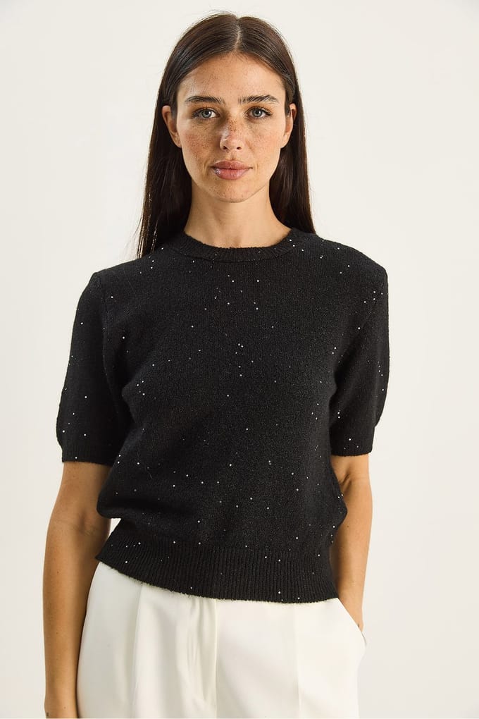 Lurex Gedetailleerde Top