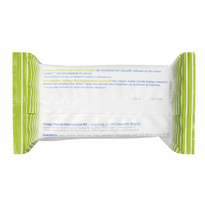 Lactacyd Tissues Verfrissend - 5 x 15 stuks - Voordeelverpakking