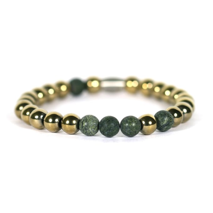 IbizaMen - pyrite kralen green pyrite 19cm