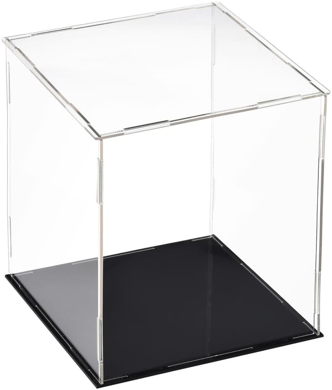 Dailygoods- Vitrinekast transparant ontwerp - Vitrine box - Organizer - Standaard - Stofdichte bescherming - Afmetingen 15 x 15 x 20 cm - Displaycase