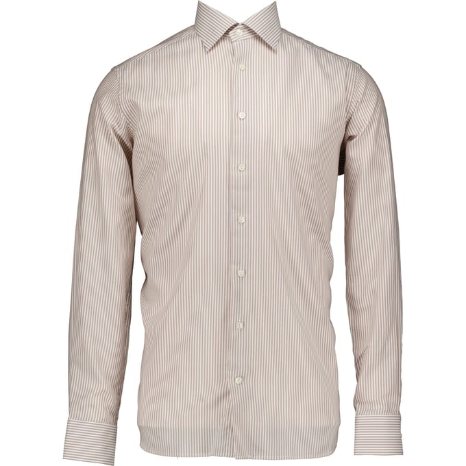 Eton  Lange Mouw Overhemden Beige 100014572