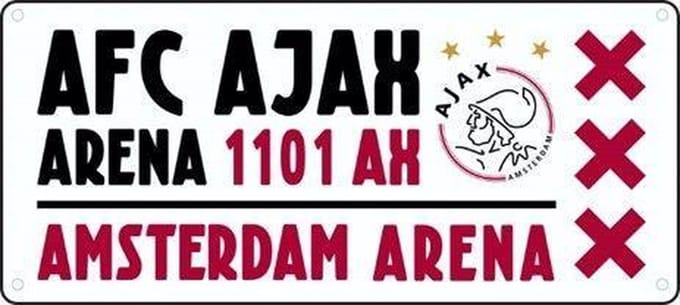 AJAX License Plate Arena