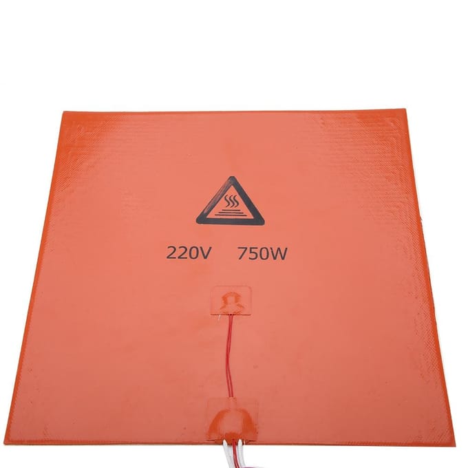 3D Printer Accessoires Siliconen Hot Verwarmd Bed Verwarmingskussen (220V 750W 300*300mm) red