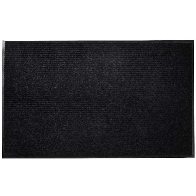vidaXL - Deurmat - 90x60 - cm - PVC - zwart