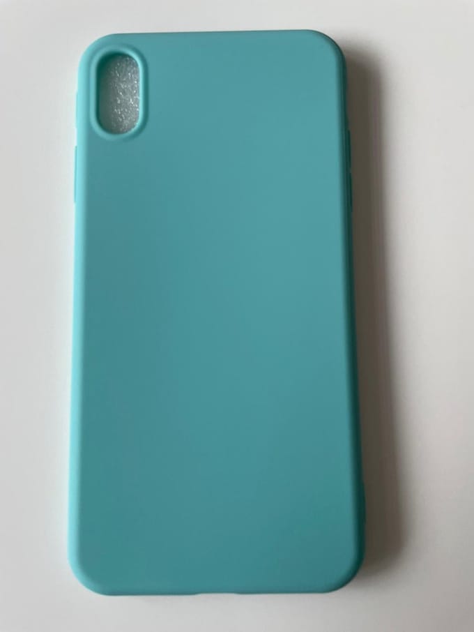 Siliconen Hoesje Geschikt voor iPhone XS Max - TPU/Siliconen Back Cover - Turquoise