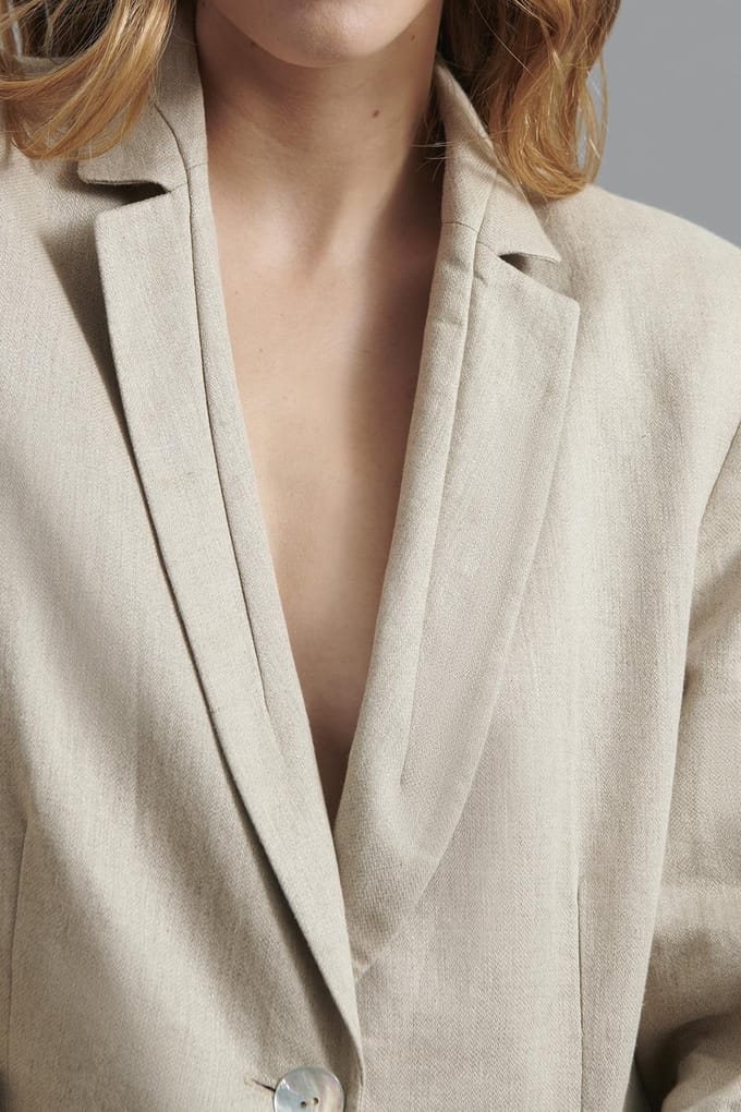 Anne Fontaine Ellande Sand Größe: M | Blazer Outlet | Damen | Braun