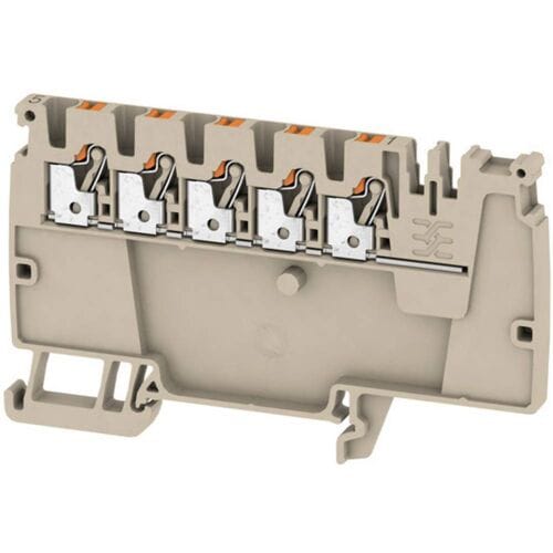 Weidmüller 2503880000 Verdeler-serieklem 5.1 mm Spanveer Grijs 50 stuk(s) Piece