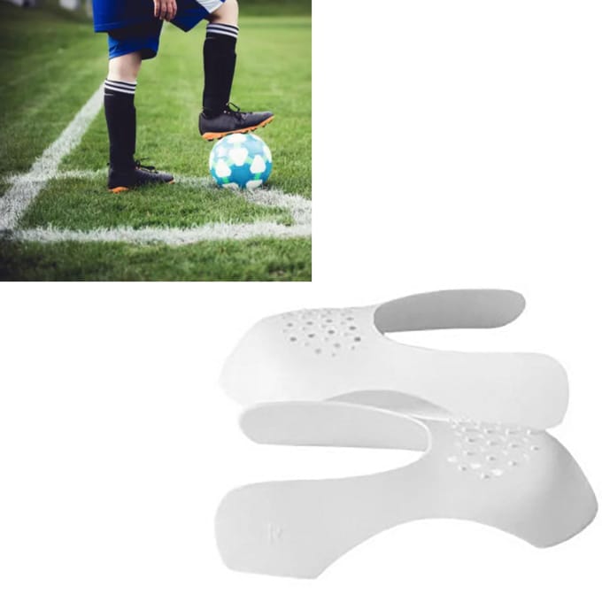 20 stuks Schoenkreukbeschermers Anti-kreuk Elastisch Flexibel ABS Wasbaar Schoenkreukbeschermer voor wit