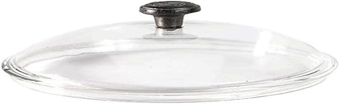 Glazen Deksel - Pan Deksel - Koken - Hittebestendig - 24 cm - Zwart