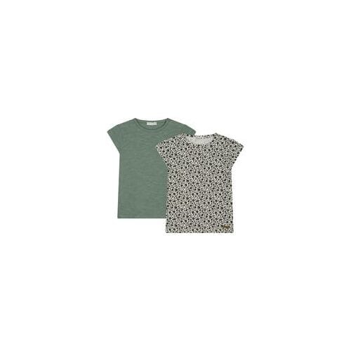 Prénatal baby shirts 2 stuks Light Forest Green 68 dames
