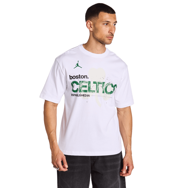 Nike NBA T-shirts Heren - Wit - Maat S - Katoen Jersey