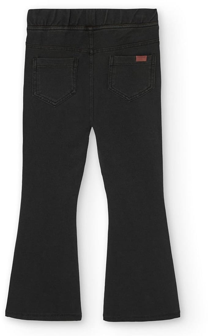Boboli Twill Knit Broek Zwart 6 Years Meisje